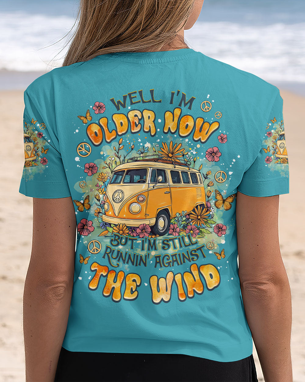 Older Now Still Runnin Against the Wind Yellow Hippie Van AOP Shirts _3_ brsWF