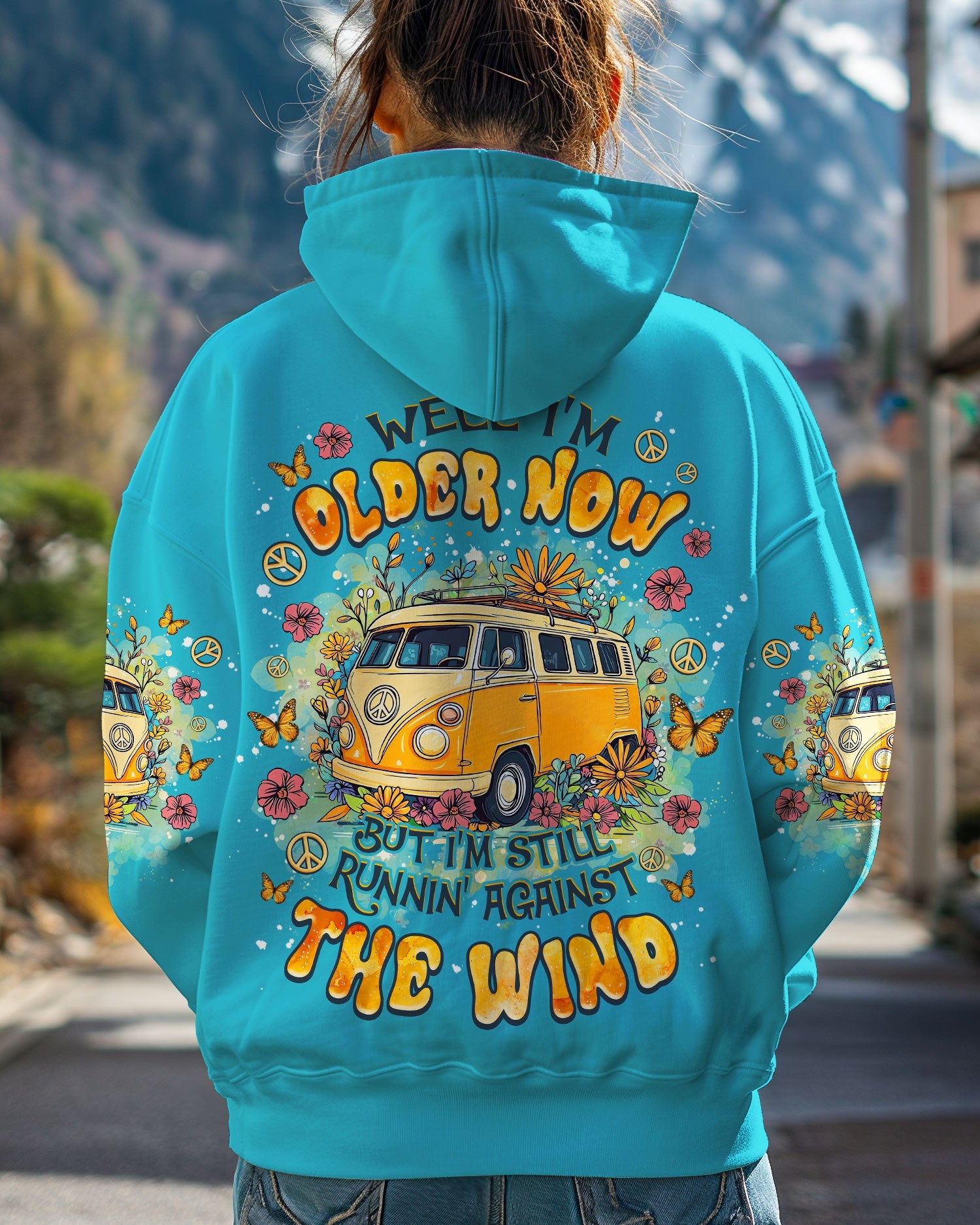 Older Now Still Runnin Against the Wind Yellow Hippie Van AOP Shirts _5_ 6Y5l2