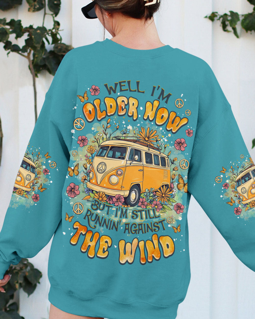 Older Now Still Runnin Against the Wind Yellow Hippie Van AOP Shirts _7_ NwBzK