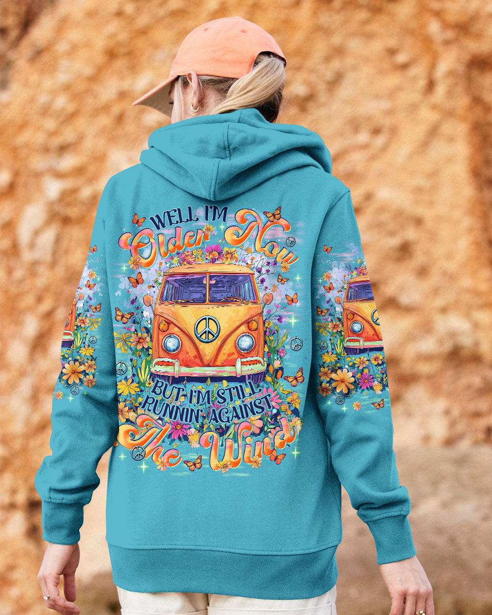 Older Now Still Runnin Hippie Van Peace Bus Floral Graphic AOP Shirts _2_ 7R2KB
