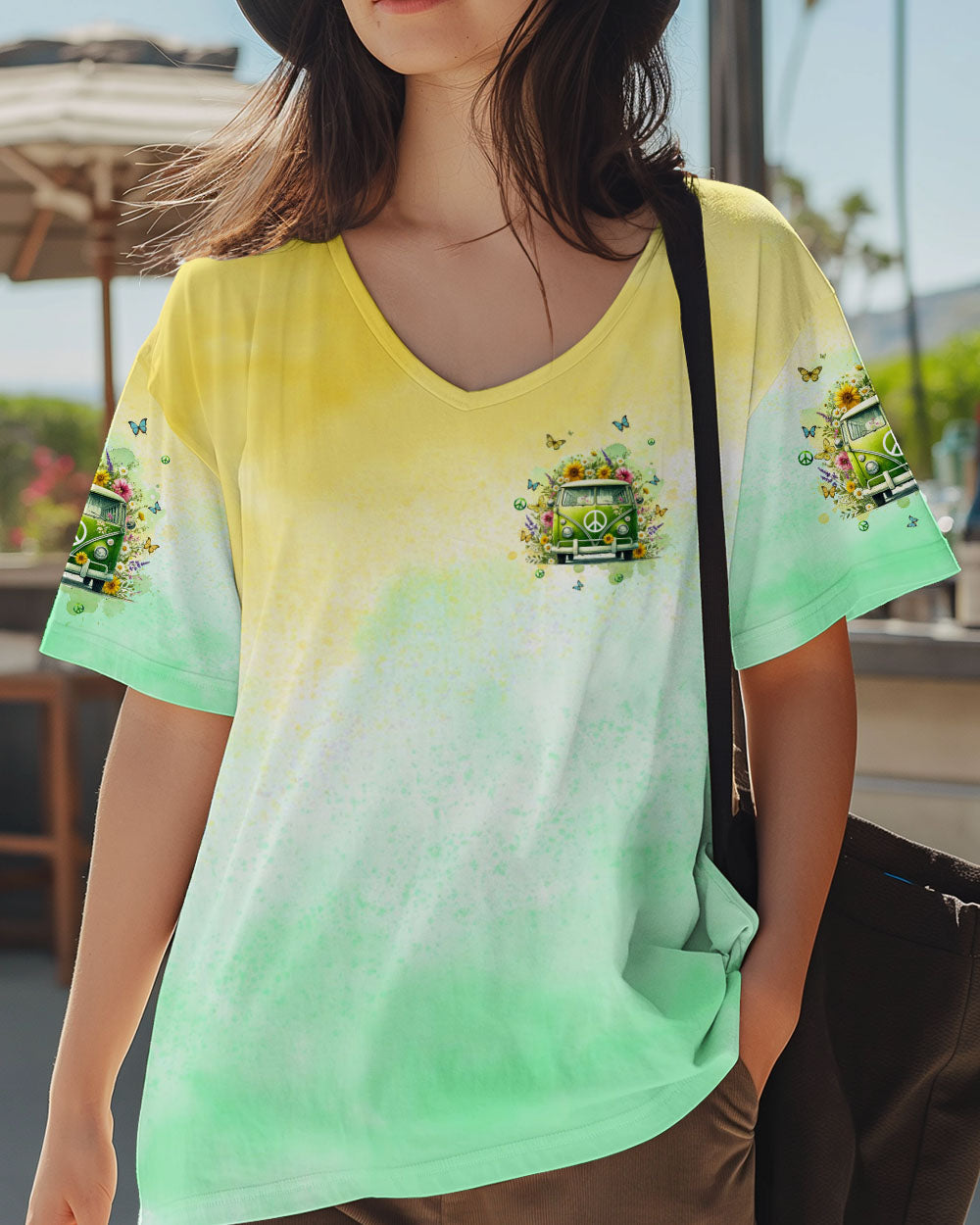 Older Now Still Runnin Older Now Still Runnin Green VW Bus AOP Shirts _5_ L49Ia