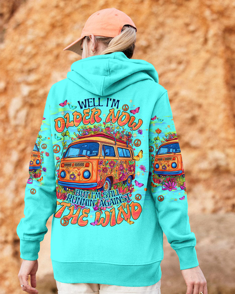 Older Now Still Runnin_E2_80_99 Against the Wind Colorful Peace Bus Graphic AOP Shirts _2_ DeVZu