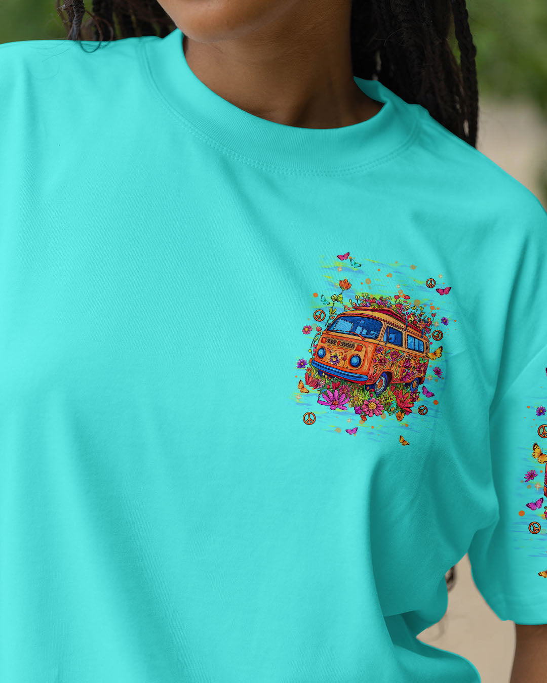 Older Now Still Runnin_E2_80_99 Against the Wind Colorful Peace Bus Graphic AOP Shirts _3_ Hwegg