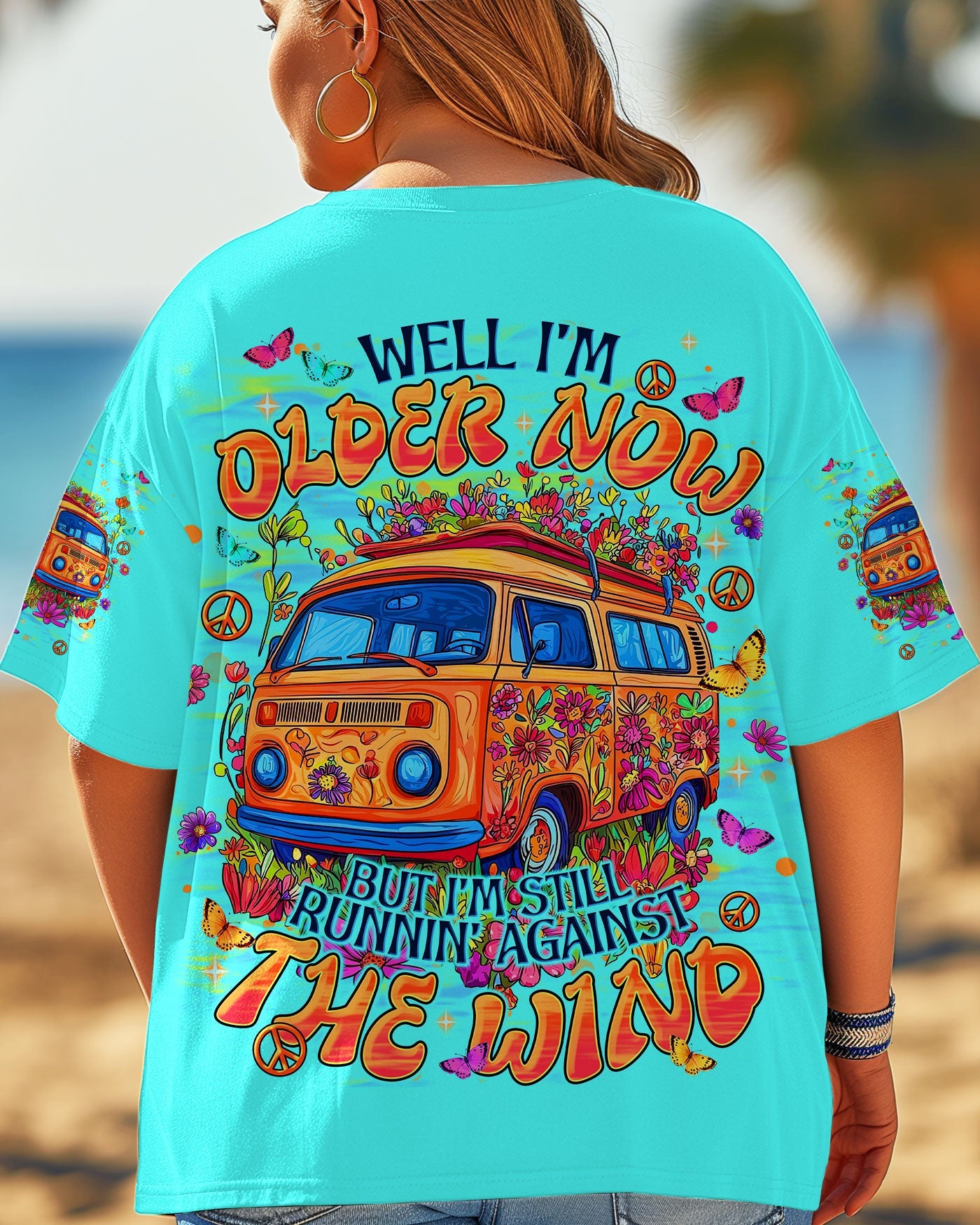 Older Now Still Runnin_E2_80_99 Against the Wind Colorful Peace Bus Graphic AOP Shirts _4_ 5kPyO
