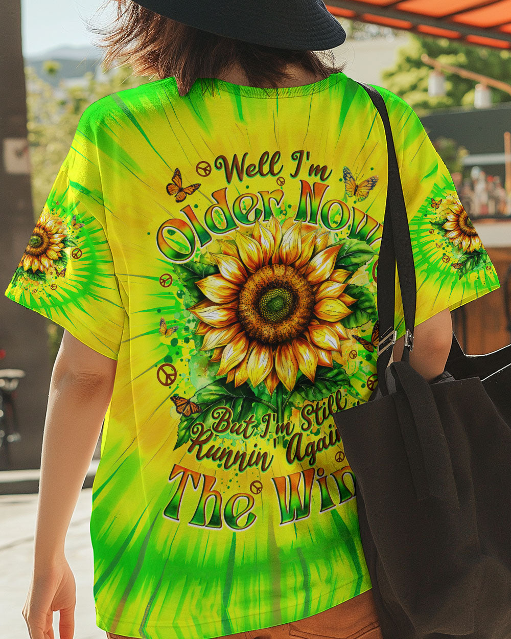 Older Now Still Running Against the Wind Sunflower Tie Dye Green AOP Shirts _3_ iLSLC