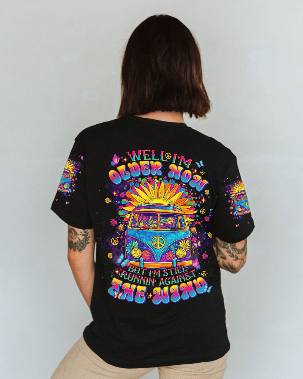 Older Now Still Running Against the Wind Trippy Hippie Van AOP Shirts _10_ hiKiI