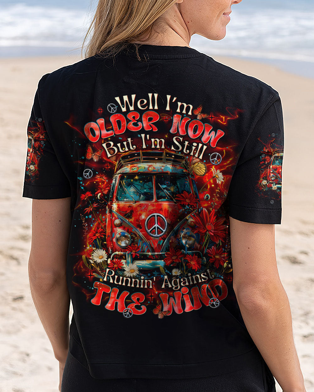 Older Now but Im still Runnin Against the Wind Retro Van Peace Hippie Style AOP Shirts _12_ ejgJd