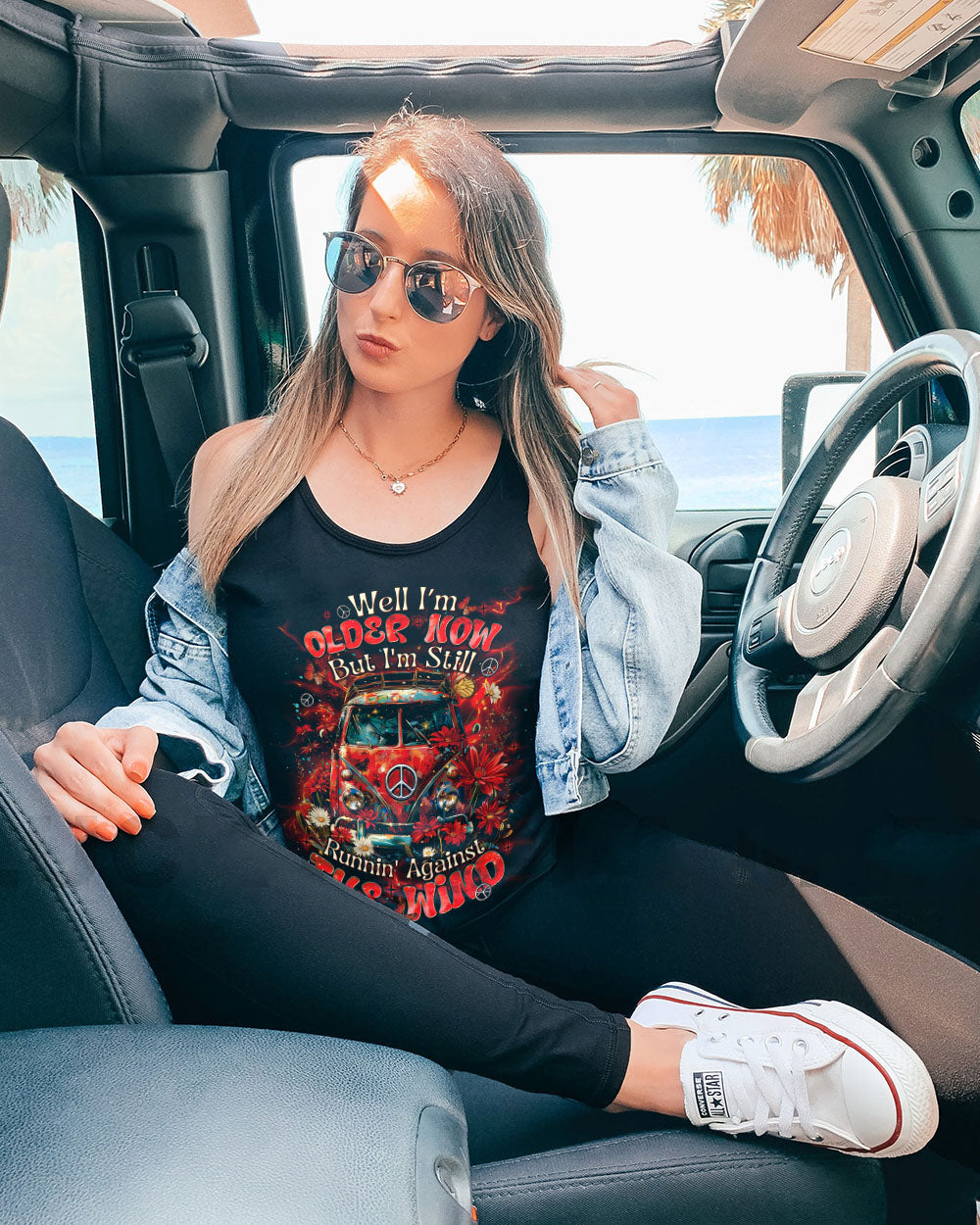 Older Now but Im still Runnin Against the Wind Retro Van Peace Hippie Style AOP Shirts _5_ Pi5TJ