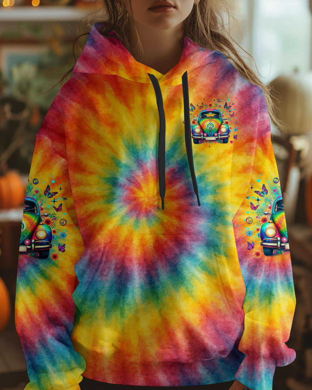 Older Now but Im still Runnin Against the Wind Tie Dye Vintage Car AOP Shirts _4_ WSyW0