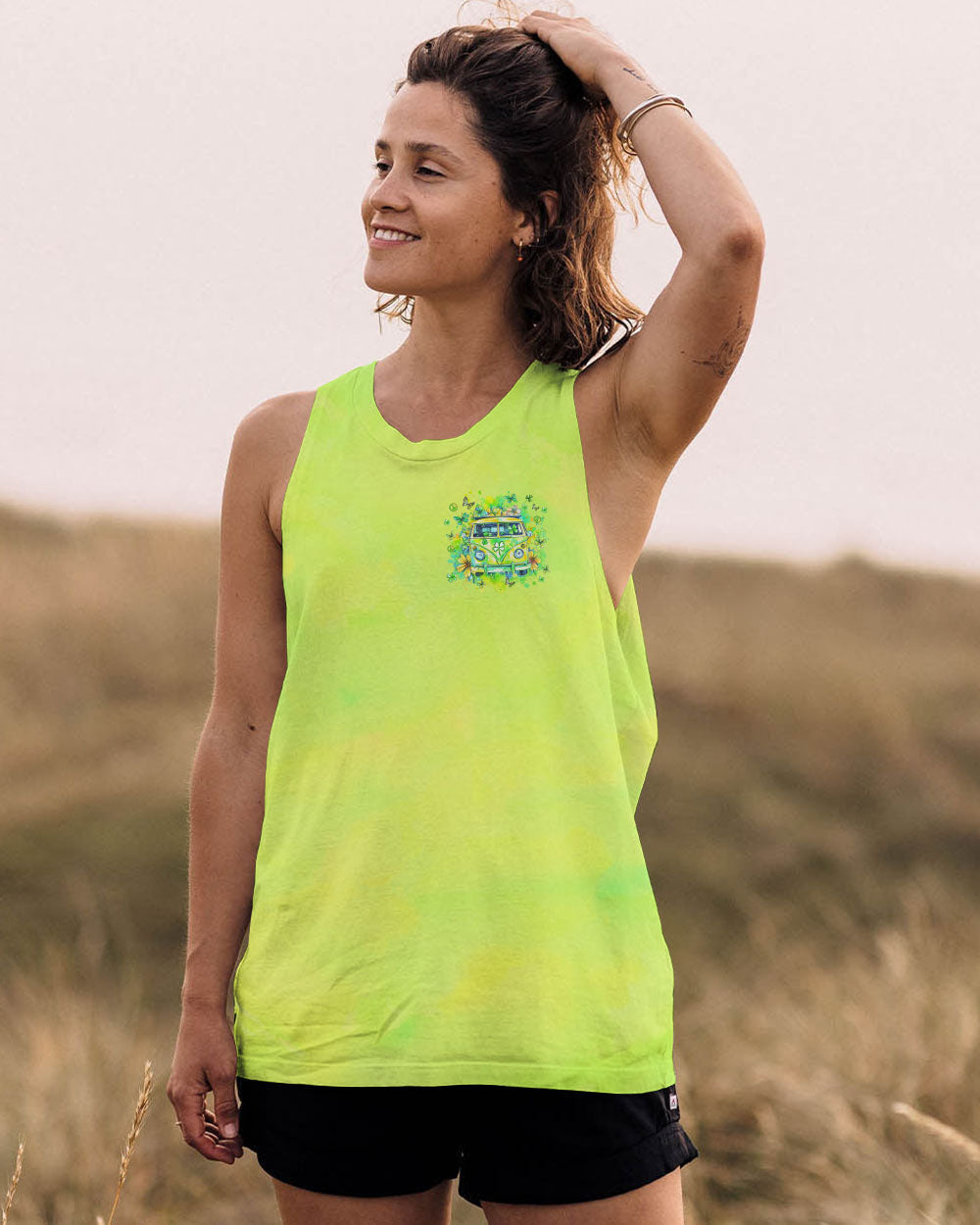 Older Now but Still Runnin Against the Wind Green Hippie Van AOP Shirts _10_ wFTm0