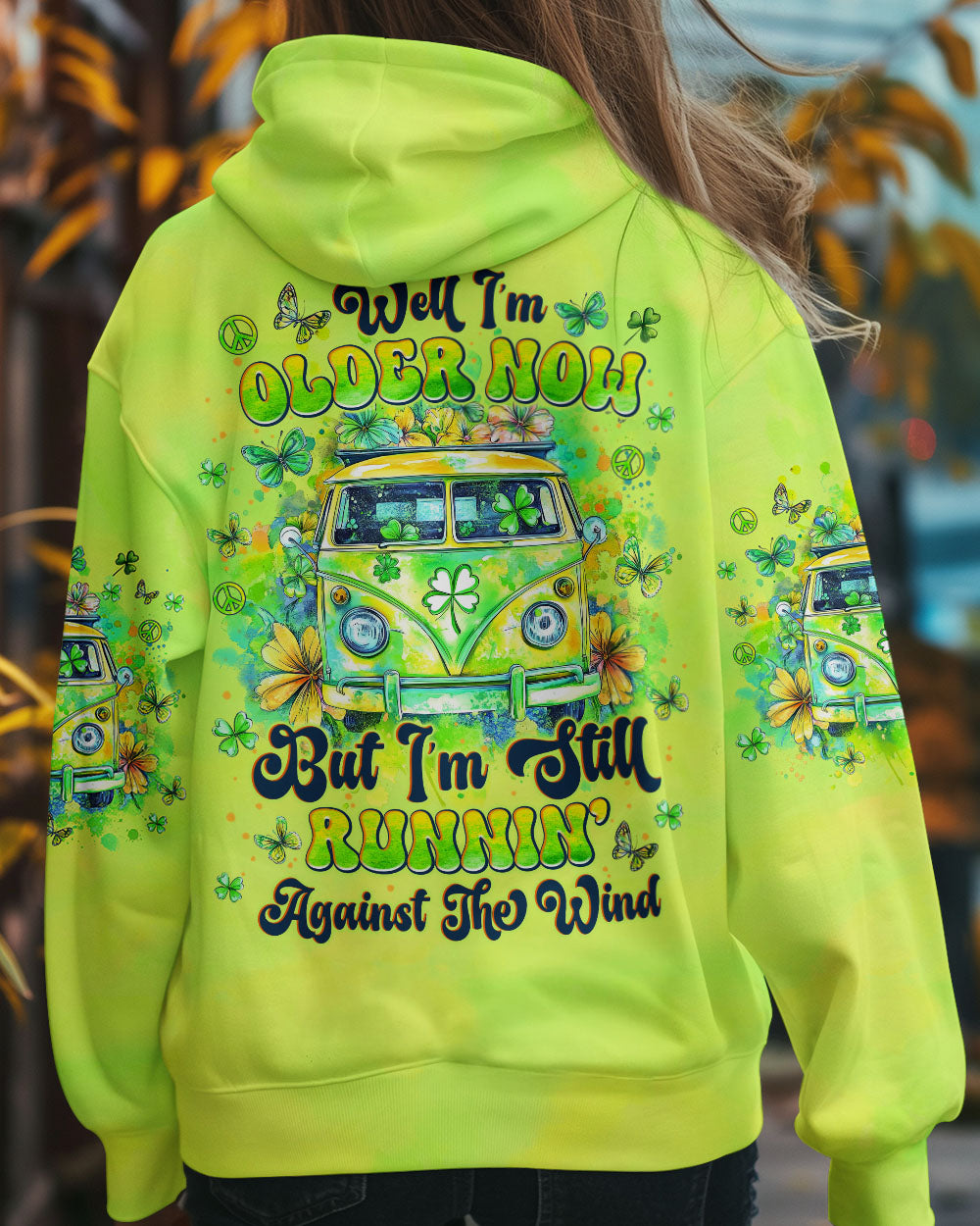 Older Now but Still Runnin Against the Wind Green Hippie Van AOP Shirts _12_ HovwM