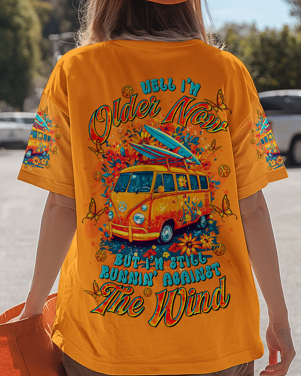 Older Now but Still Runnin Against the Wind Hippie Retro Van Boho Graphic AOP Shirts _1_ 92NYp
