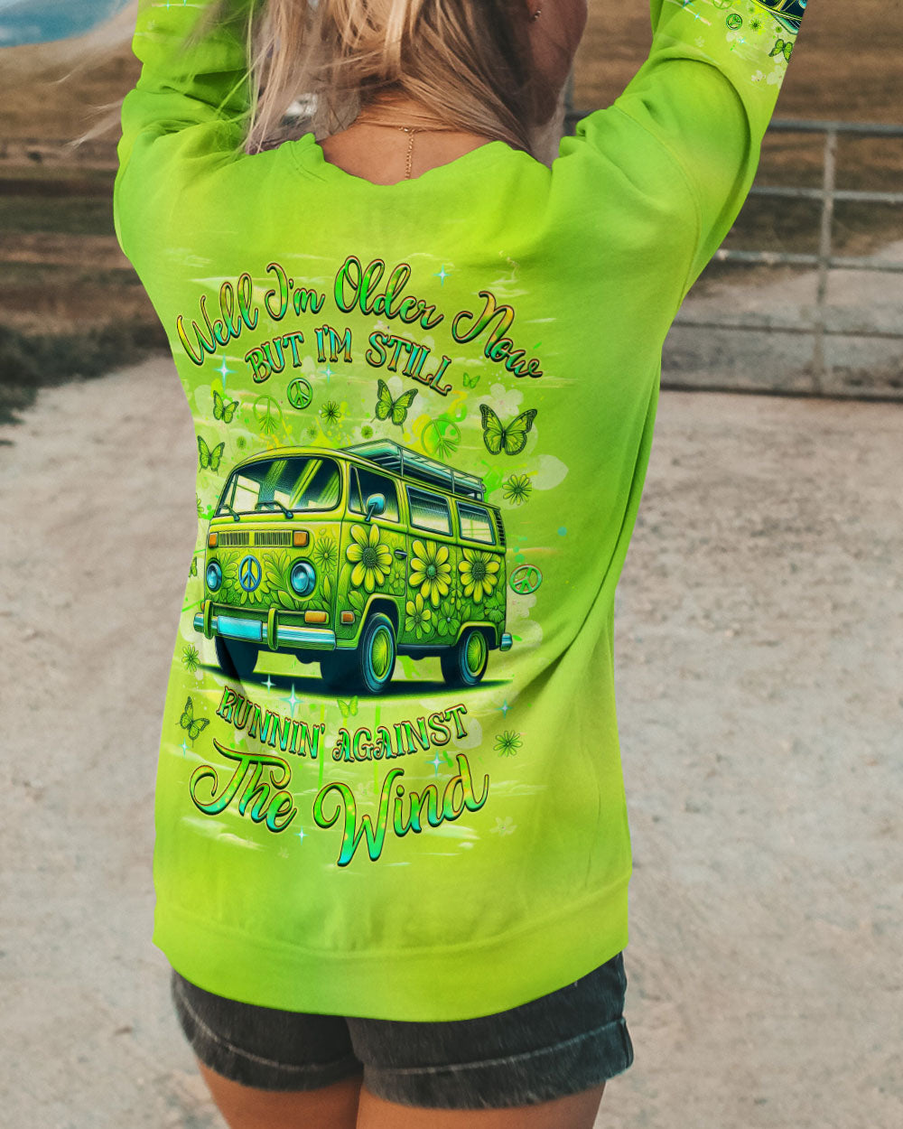 Older Now but Still Runnin Against the Wind Hippie VW Bus AOP Shirts _7_ 29FiN