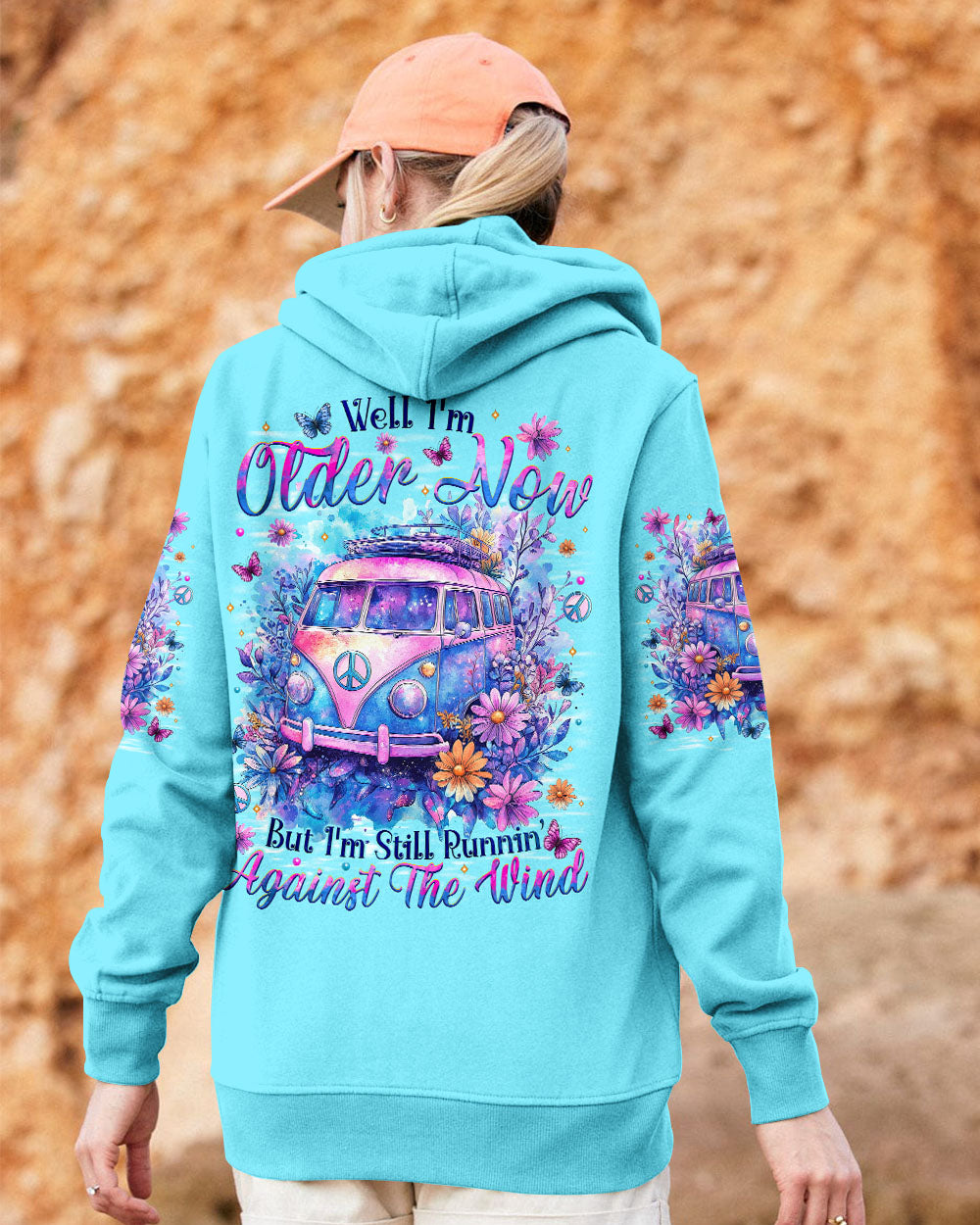 Older Now but Still Runnin Against the Wind Hippie VW Van AOP Shirts _13_ DHHJt