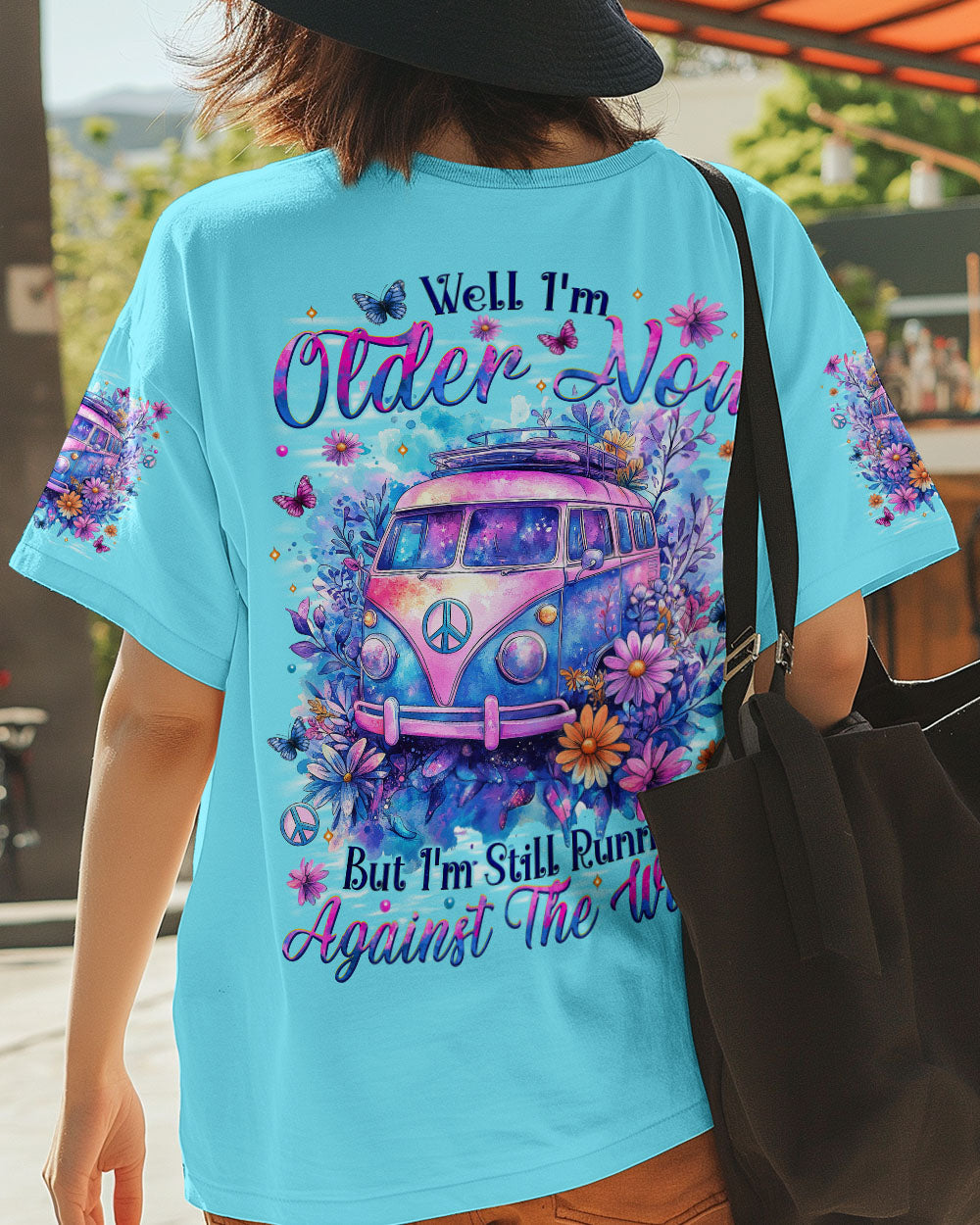 Older Now but Still Runnin Against the Wind Hippie VW Van AOP Shirts _3_ U7eC0