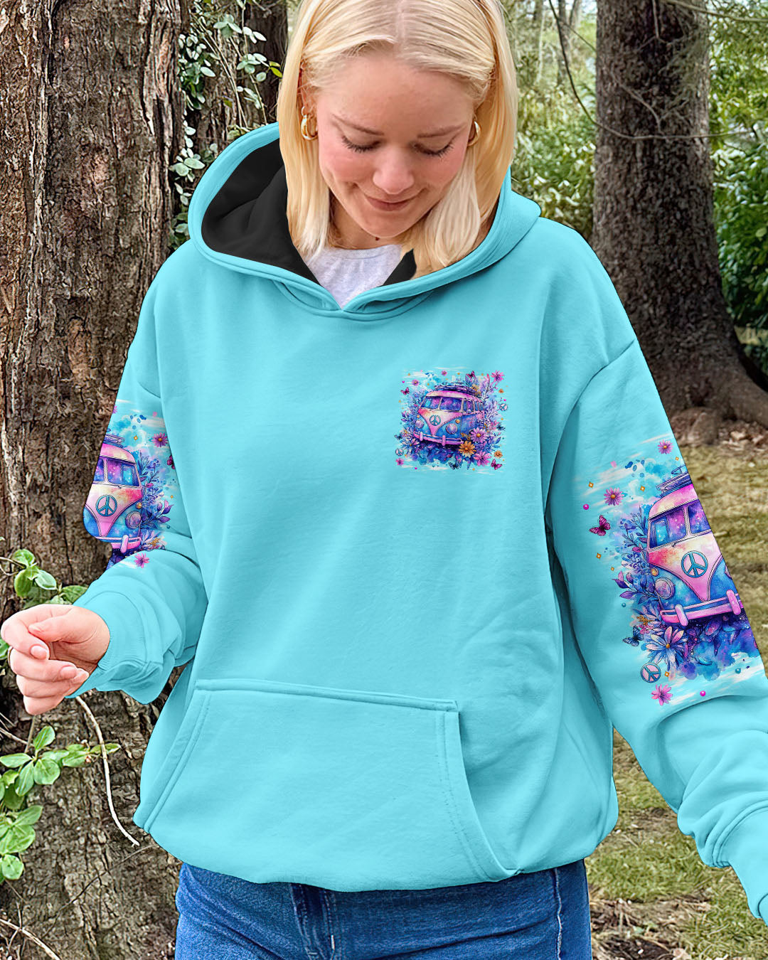 Older Now but Still Runnin Against the Wind Hippie VW Van AOP Shirts _4_ cNCHO