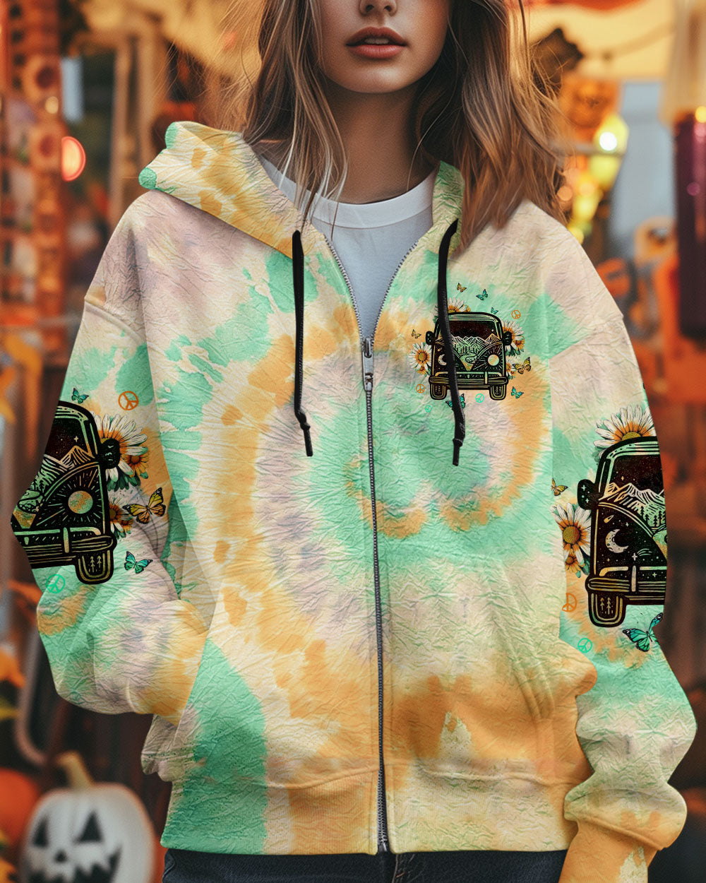 Older Now but Still Runnin Against the Wind Hippie VW Van and Sunflower AOP Shirts _10_ Yl6HG