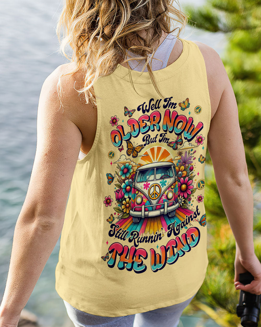 Older Now but Still Runnin Against the Wind Hippie Van Butterfly AOP Shirts _9_ cDLfg
