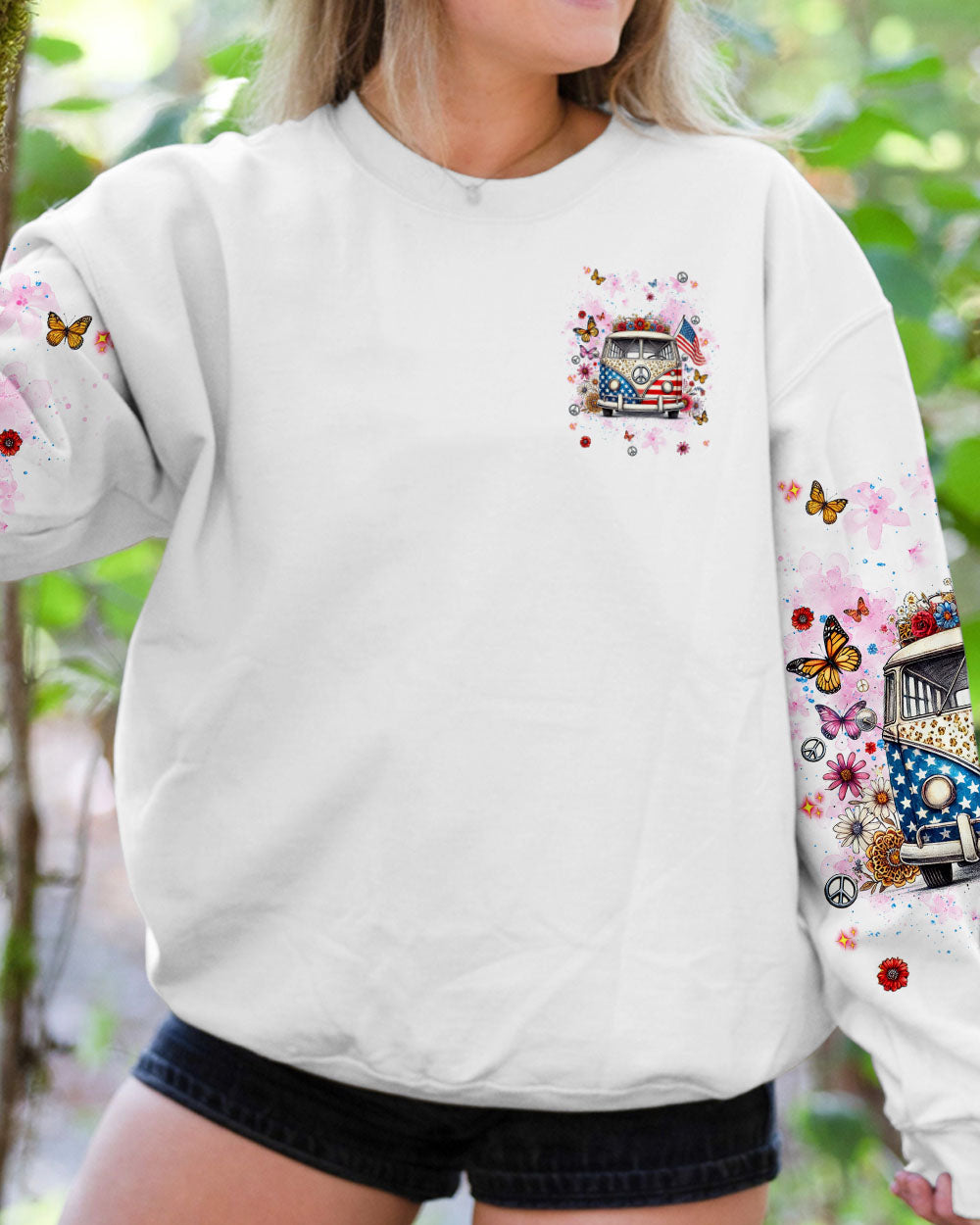 Older Now but Still Runnin Against the Wind Patriotic Hippie Van AOP Shirts _2_ nDxgi