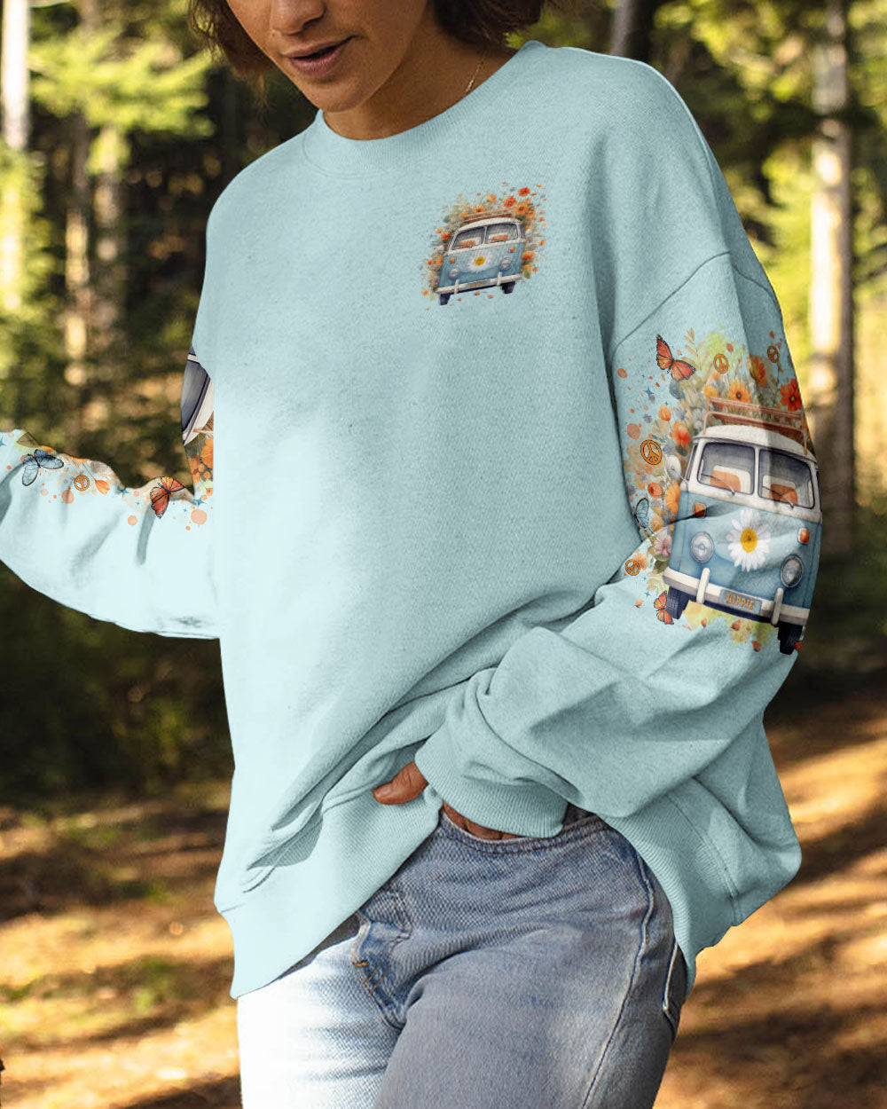 Older Now but Still Runnin Against the Wind Retro Hippie Van AOP Shirts _6_ yyjpA