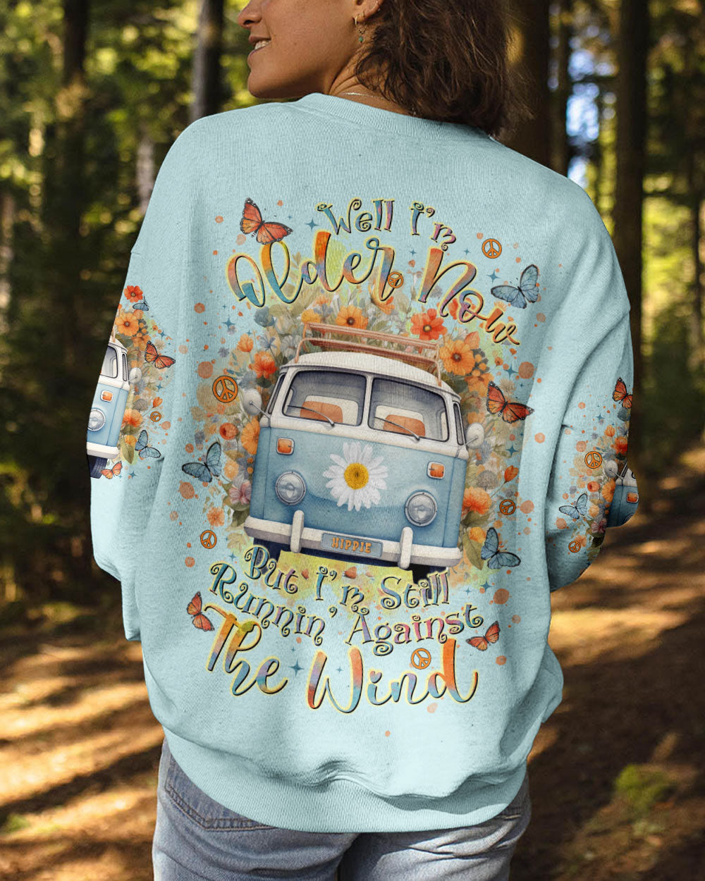 Older Now but Still Runnin Against the Wind Retro Hippie Van AOP Shirts _7_ lbB3v
