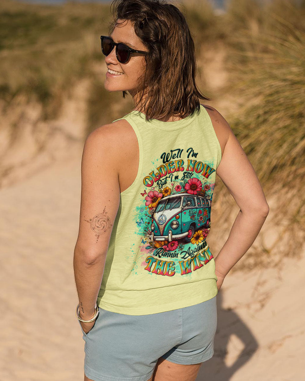 Older Now but Still Runnin Against the Wind Retro Hippie Van Hippie Style AOP Shirts _6_ eAihL