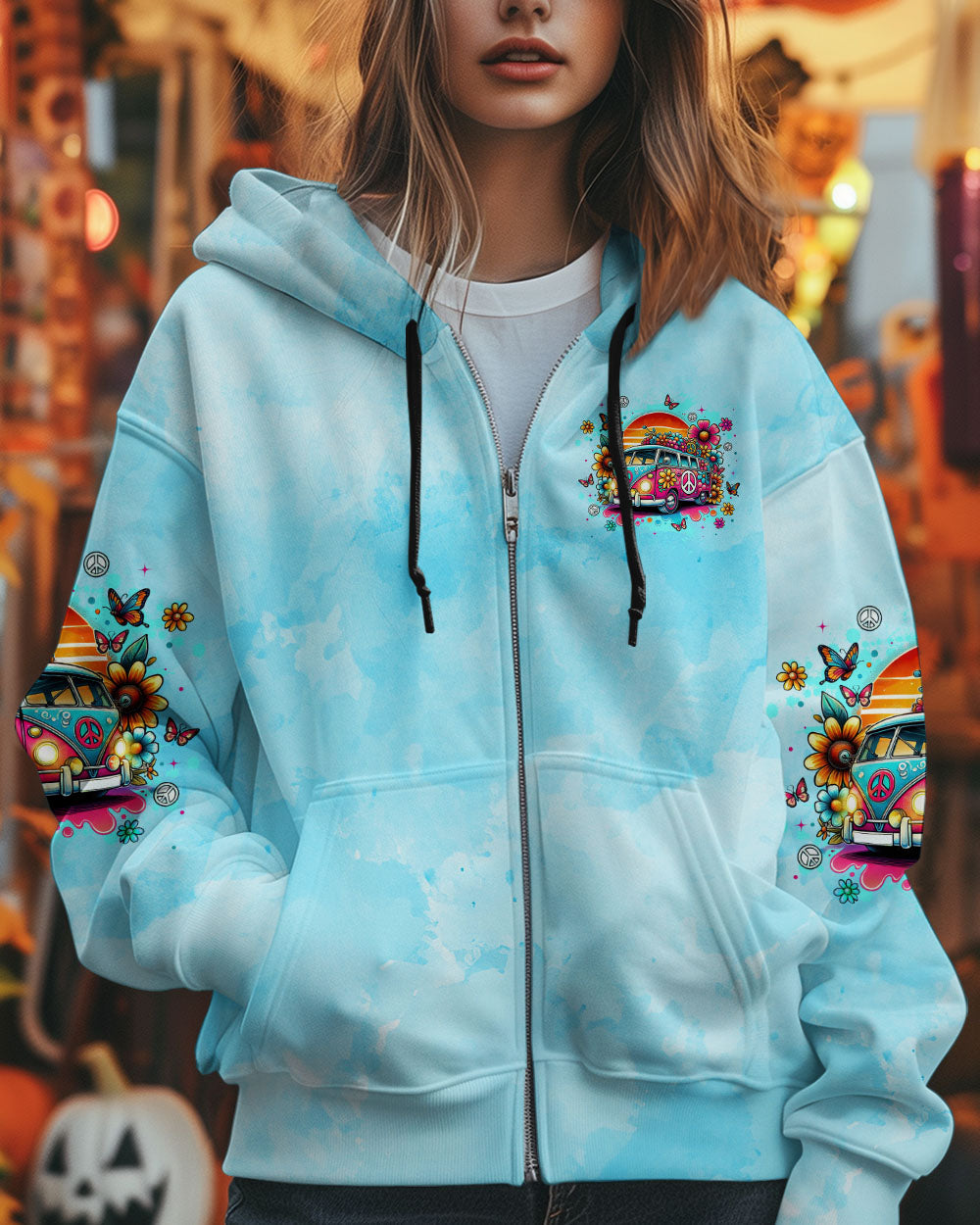 Older Now but Still Runnin Against the Wind Retro Hippie Van Sunset AOP Shirts _8_ b4eWc