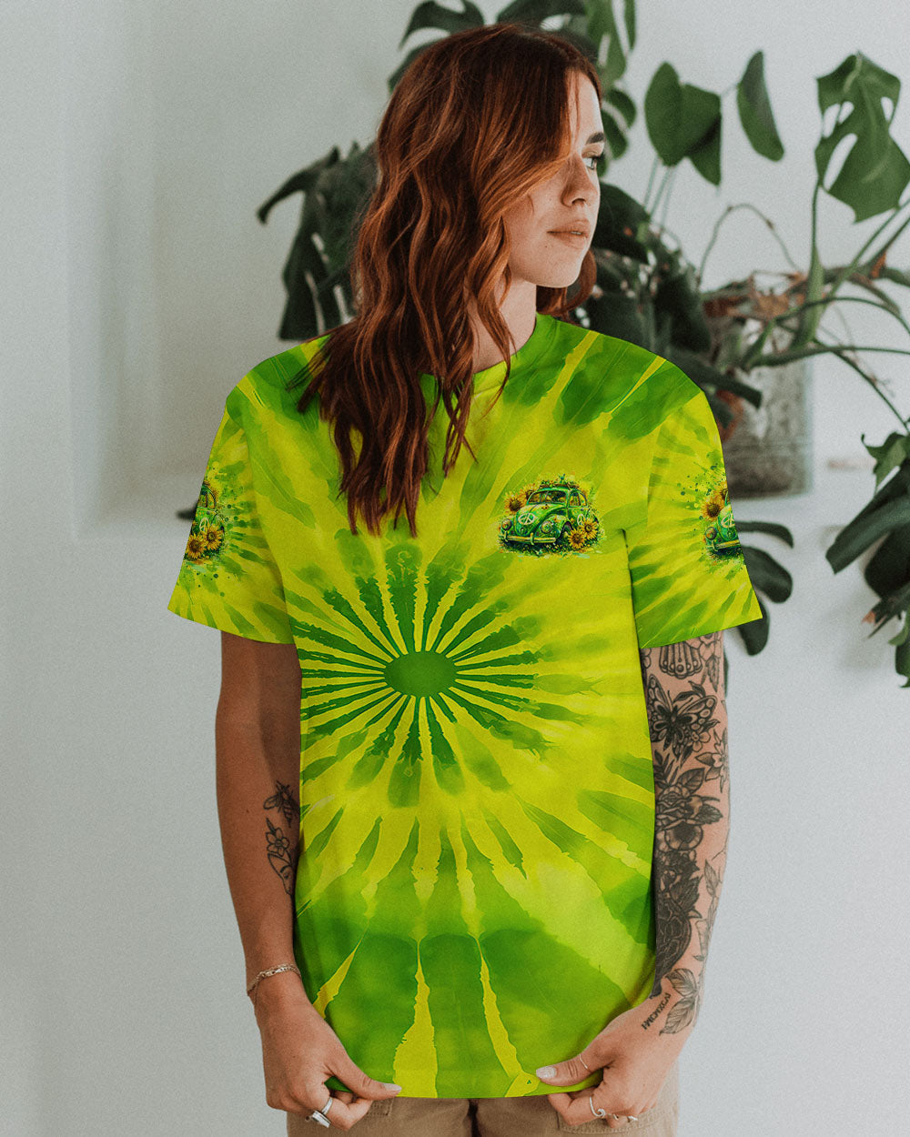Older Now but Still Runnin Against the Wind Retro Tie Dye Hippie Car AOP Shirts _9_ WEyxo
