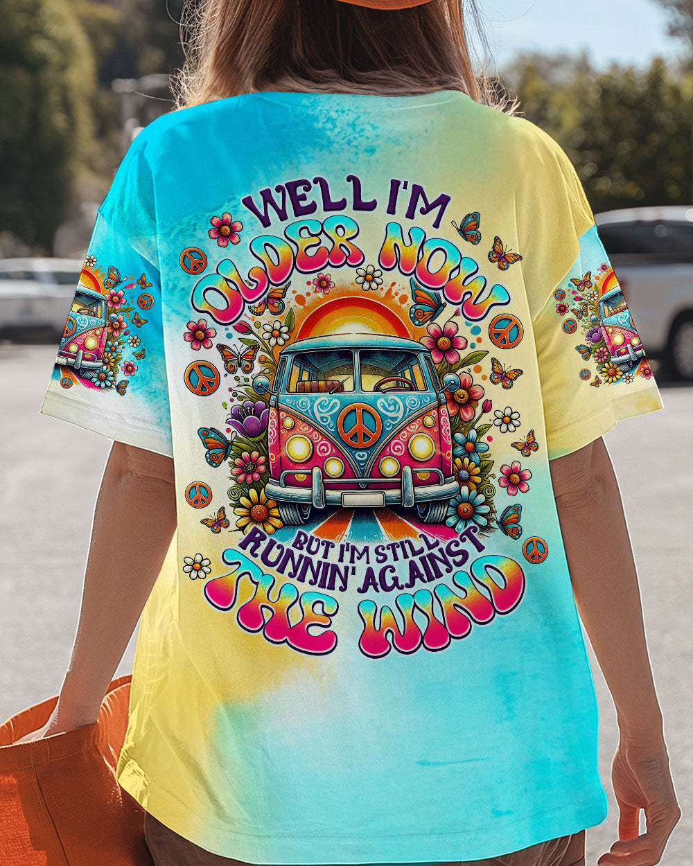 Older Now but Still Runnin Against the Wind Tie Dye Colorful Hippie Van AOP Shirts _6_ 6vE6E