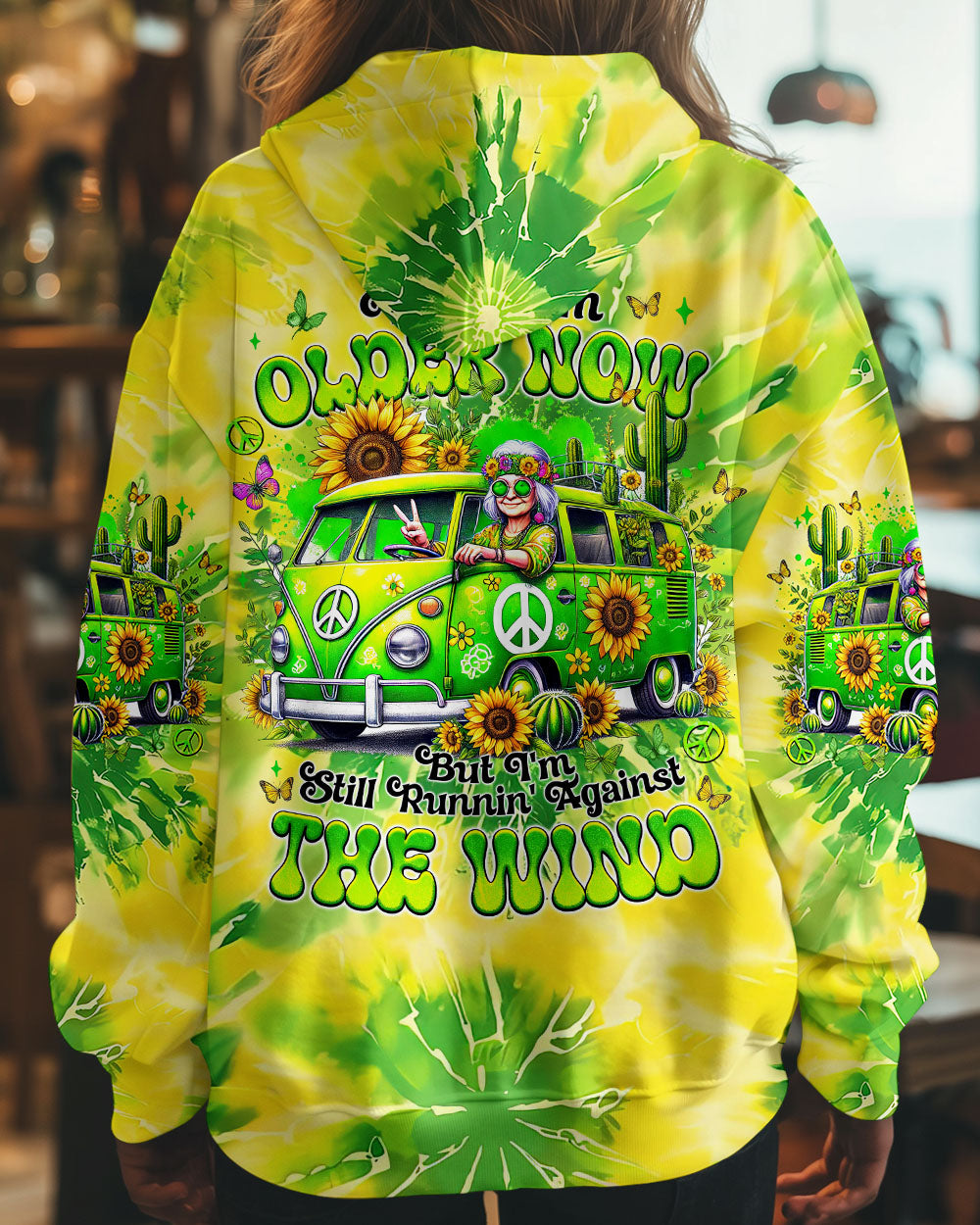 Older Now but Still Runnin Hippie Van Tie Dye Retro Van and Sunflower AOP Shirts _1_ RUOdK