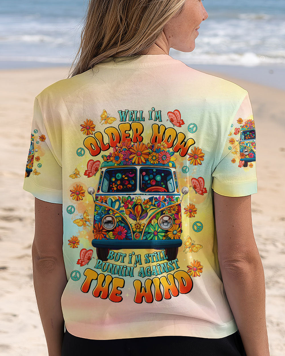 Older Now but Still Running Against the Wind Colorful Hippie Van AOP Shirts _13_ hSywh