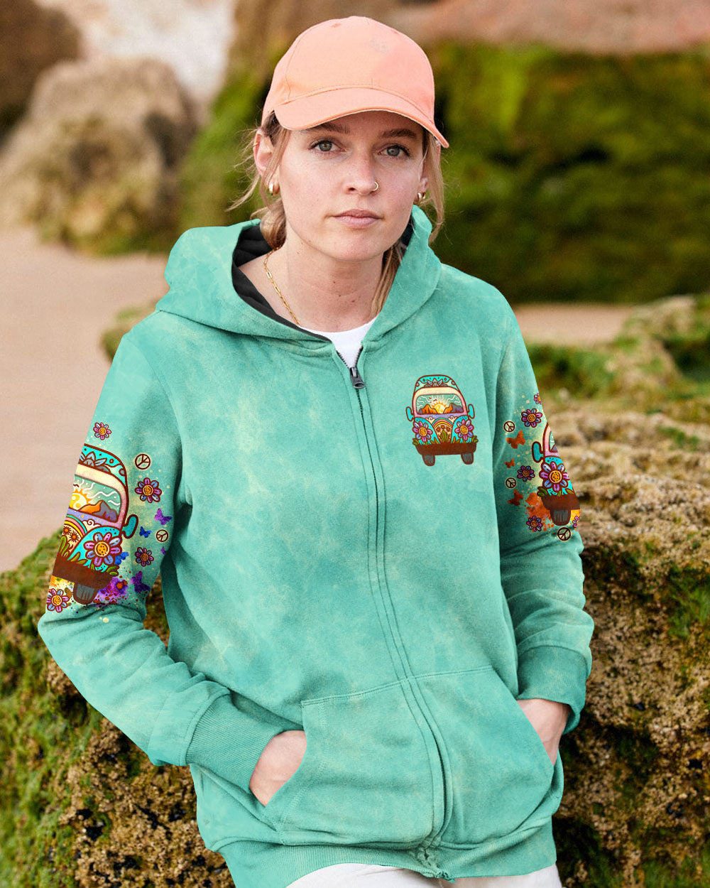 Older Now but Still Running Against the Wind Tie Dye Hippie Van and Floral AOP Shirts _3_ AIeKv