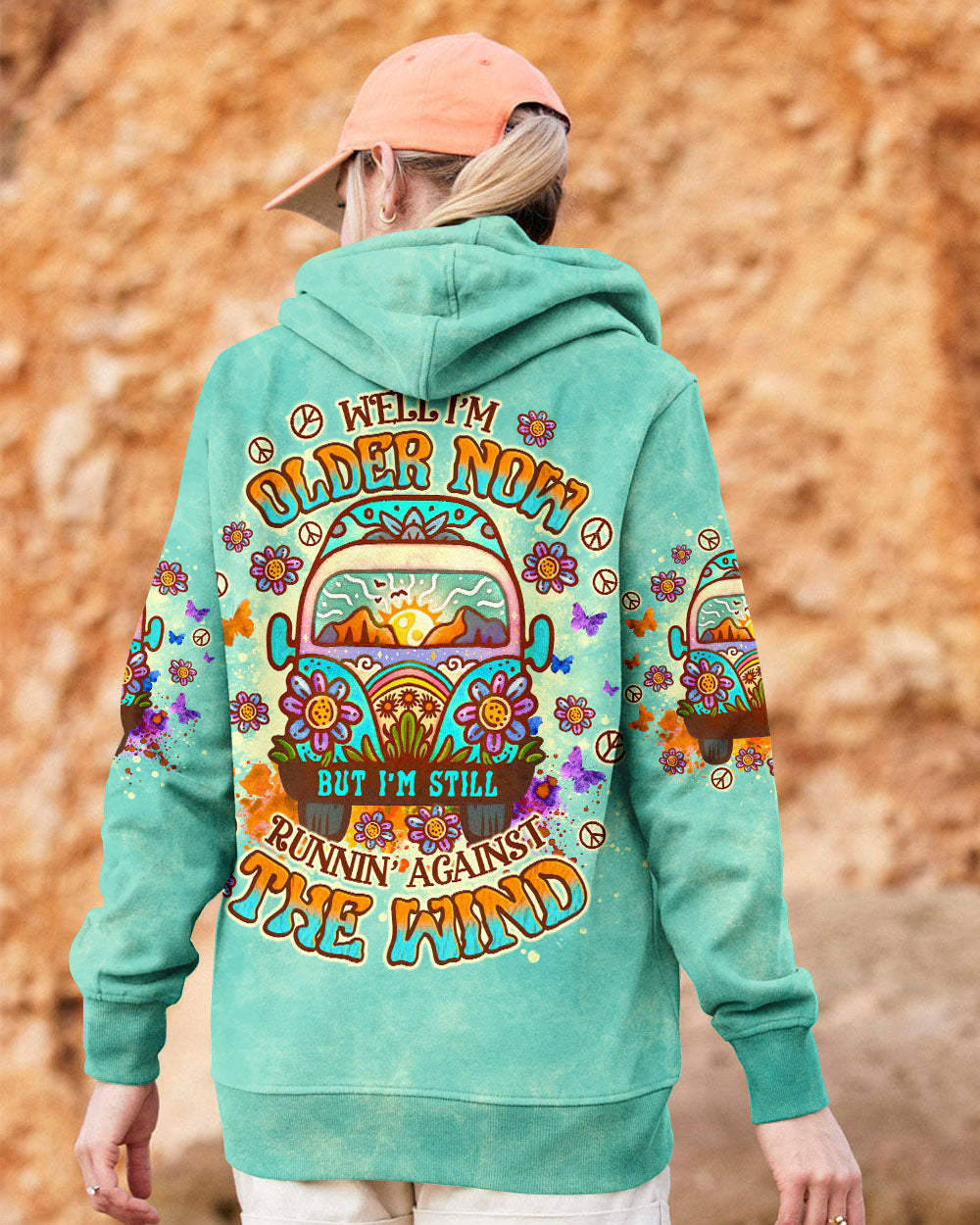 Older Now but Still Running Against the Wind Tie Dye Hippie Van and Floral AOP Shirts _4_ IdoM3