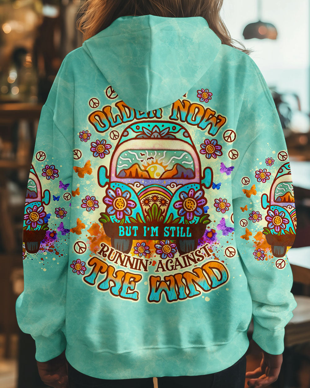 Older Now but Still Running Against the Wind Tie Dye Hippie Van and Floral AOP Shirts _8_ wStGD