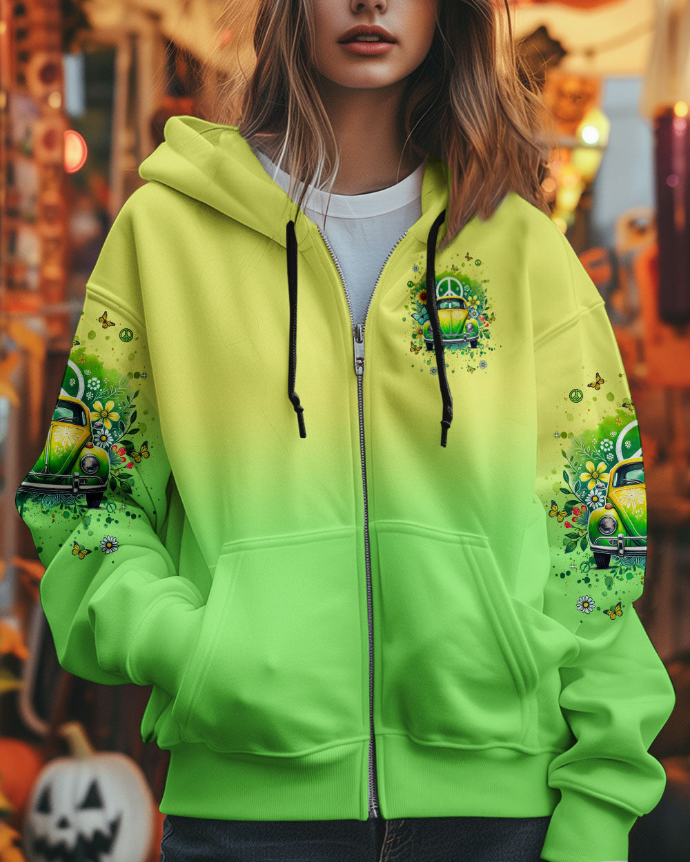 Older Now still Runnin Against the Wind Peace _26 Floral Hippie Car AOP Shirts _10_ 9Kqv1