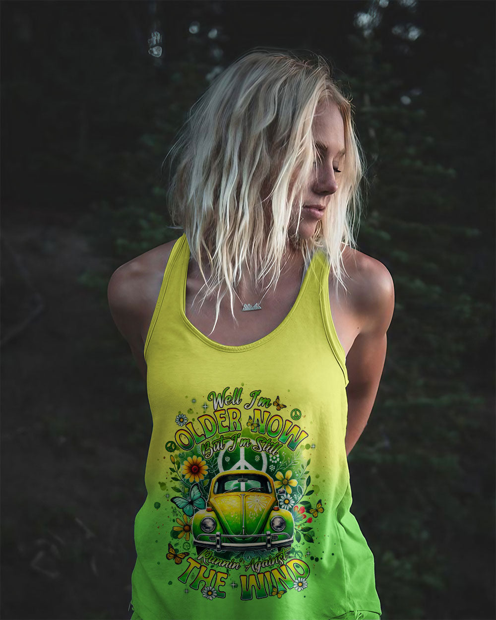 Older Now still Runnin Against the Wind Peace _26 Floral Hippie Car AOP Shirts _11_ Y0mFK