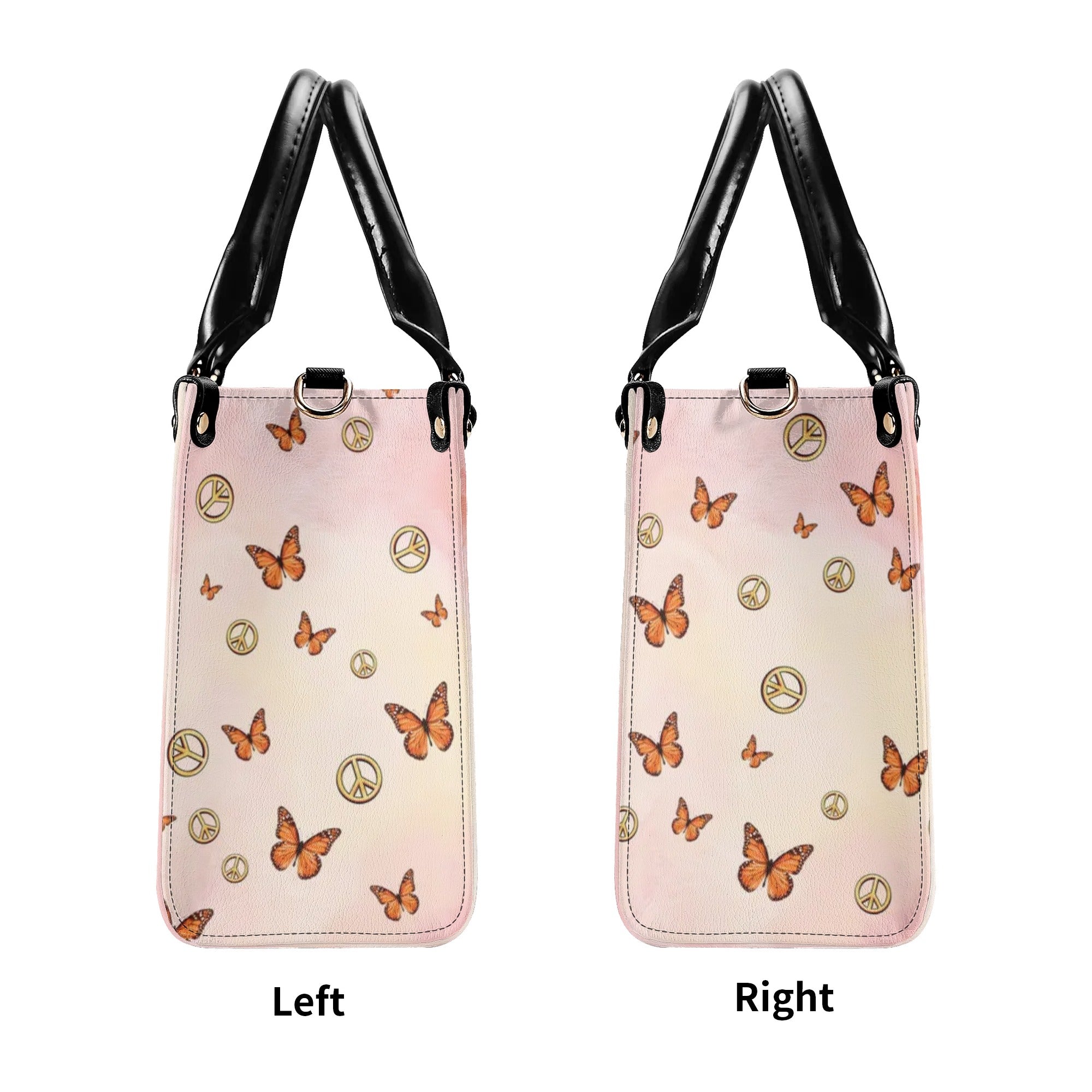 Peace Y_E2_80_99All Peace Sign with Guitar and Mushrooms Hippie Leather Bag Gift for Women _5_ vjzwn