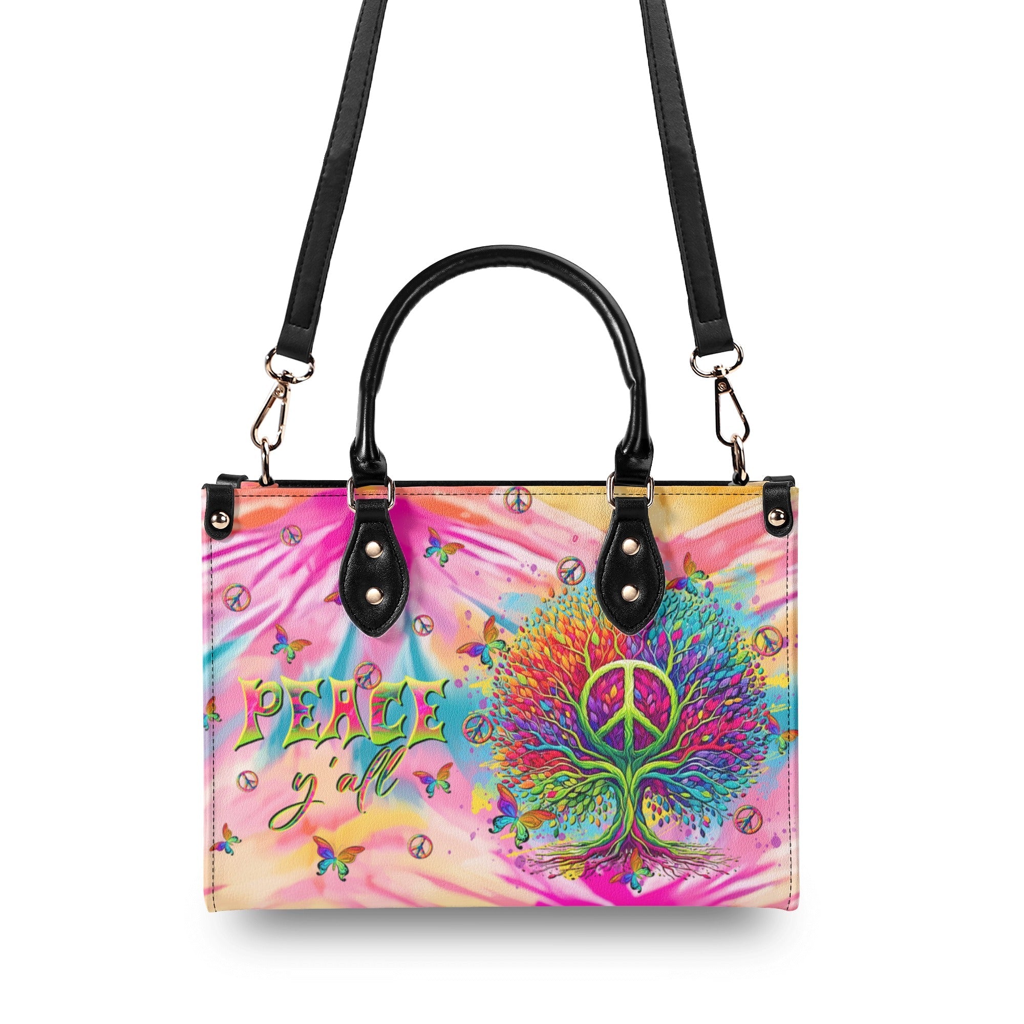 Peace Y_E2_80_99all Peace Tree Hippie Tie Dye Leather Bag Gift for Women _3_ 6wkIA