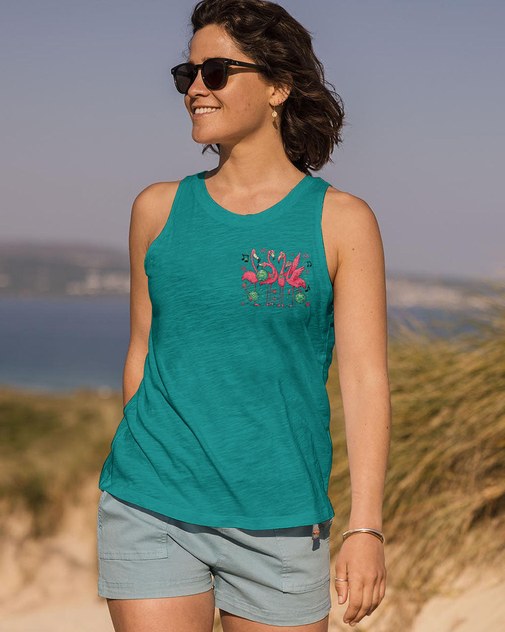 Perks of Being My Friend Youll Be the Normal One Funny Flamingo Music AOP Shirts _10_ mj2On