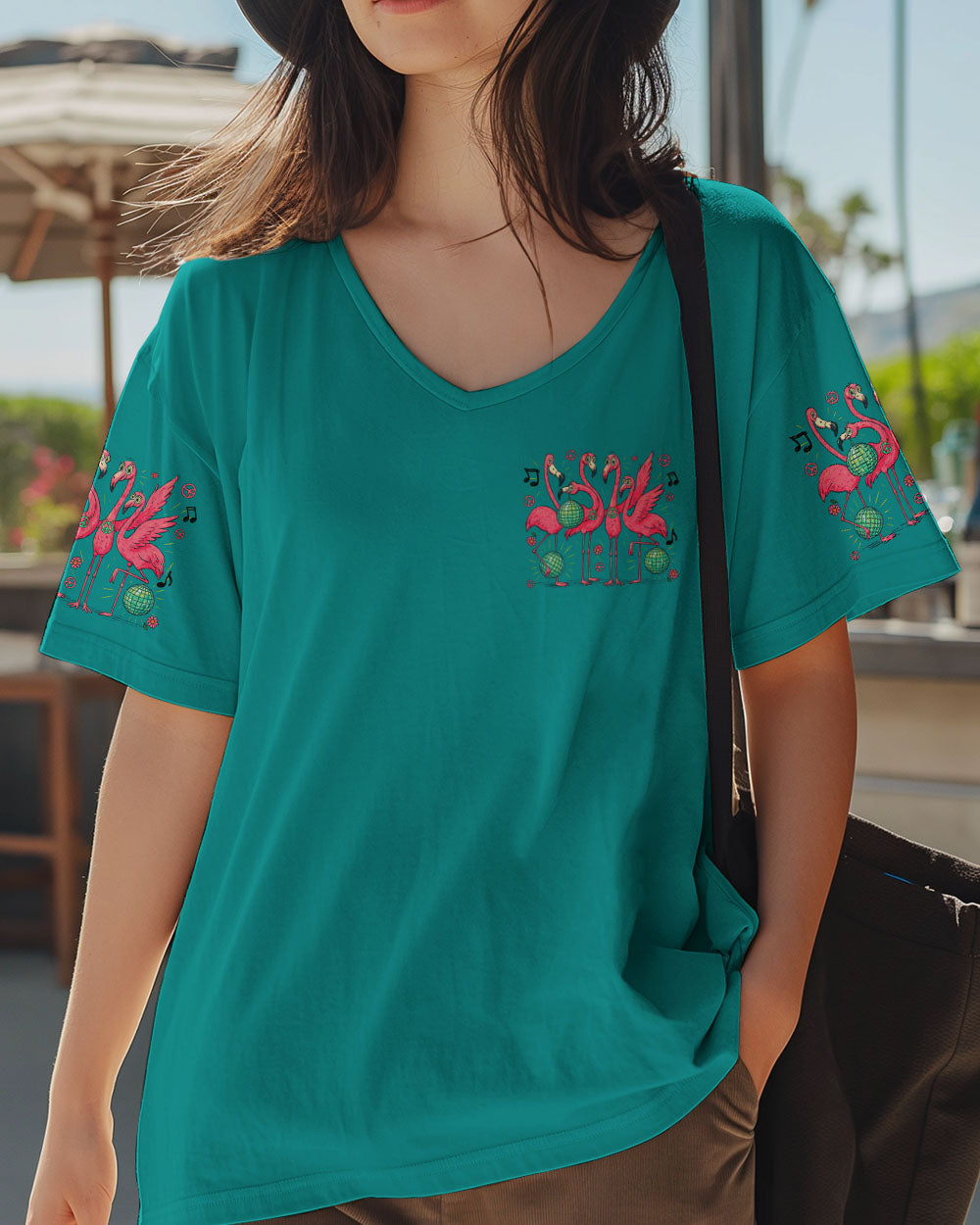 Perks of Being My Friend Youll Be the Normal One Funny Flamingo Music AOP Shirts _13_ oHLYD