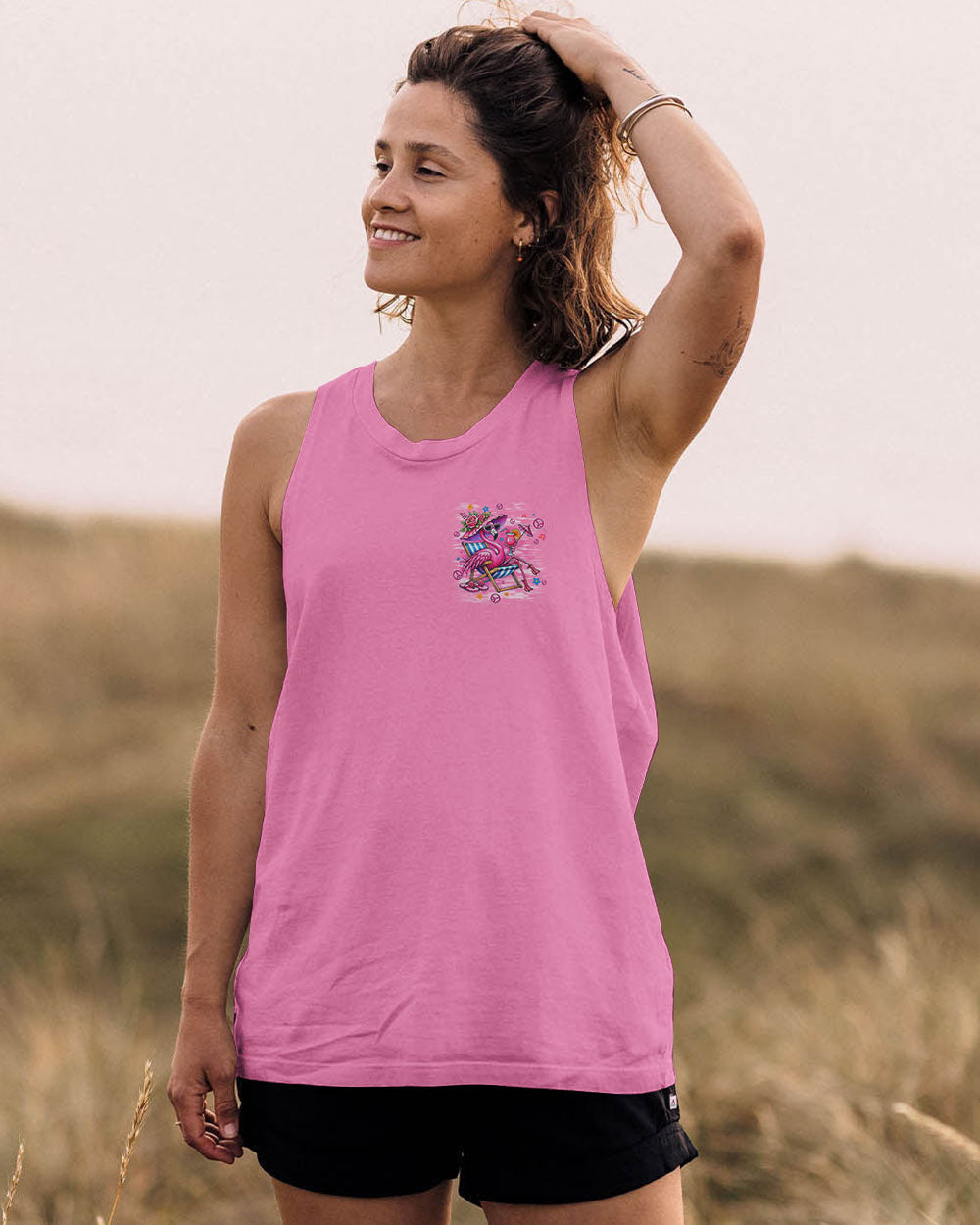 Pretty in Pink _26 Ready to Drink Chill Flamingo with Cocktail Summer Vibe AOP Shirts _12_ bWKcW