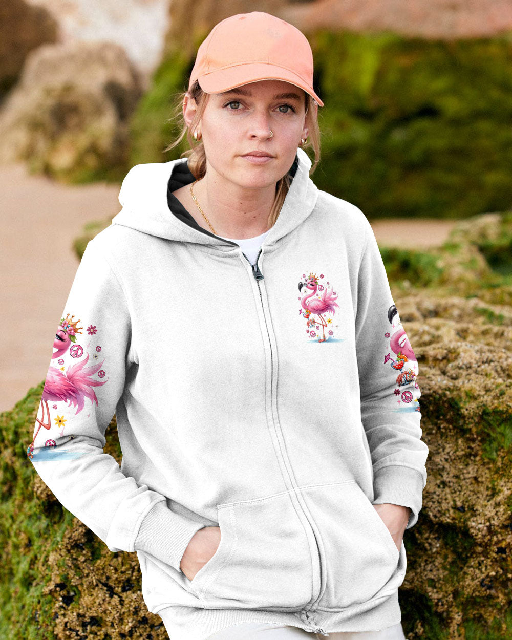 Pretty in Pink and Ready to Drink Flamingo Cocktail Funny Party AOP Shirts _11_ aw2Le