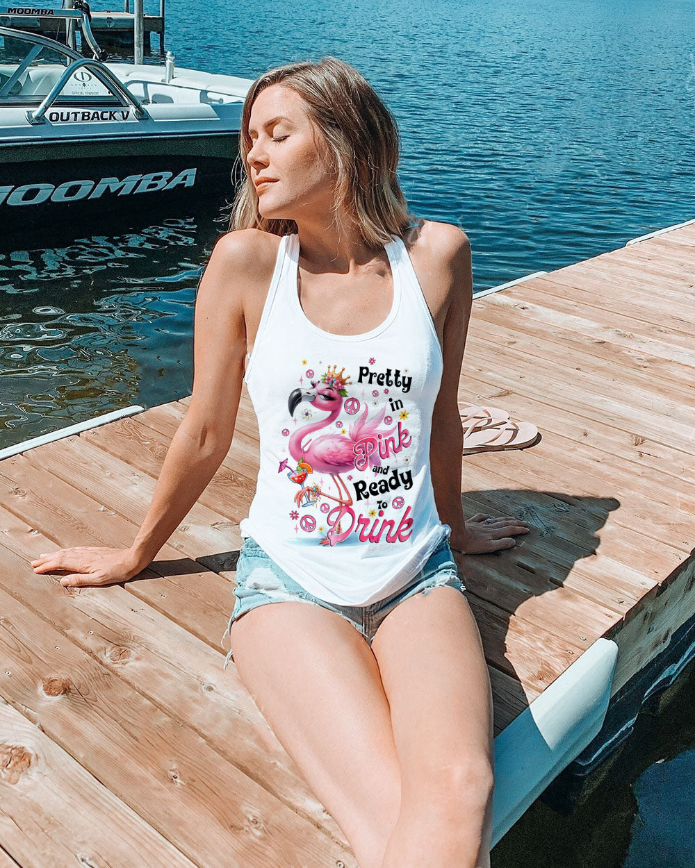 Pretty in Pink and Ready to Drink Flamingo Cocktail Funny Party AOP Shirts _12_ TZA2O