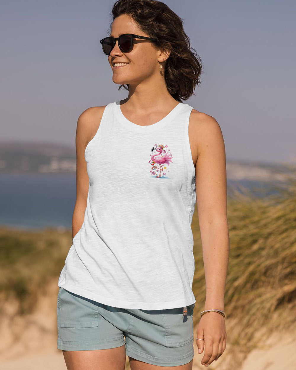 Pretty in Pink and Ready to Drink Flamingo Cocktail Funny Party AOP Shirts _13_ WfAYm