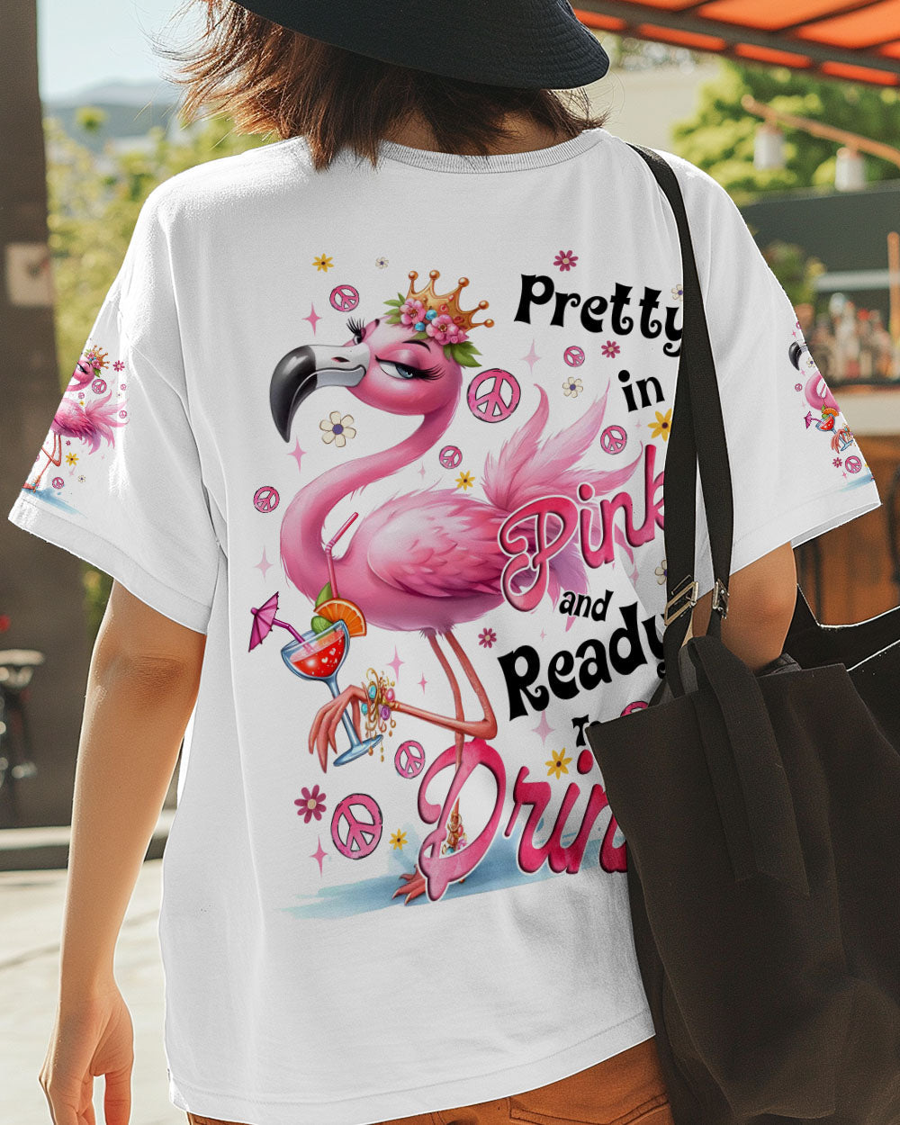 Pretty in Pink and Ready to Drink Flamingo Cocktail Funny Party AOP Shirts _6_ h4l6p