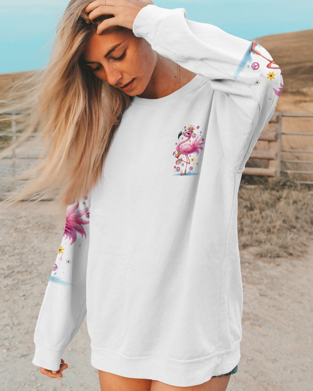 Pretty in Pink and Ready to Drink Flamingo Cocktail Funny Party AOP Shirts _9_ n77pb