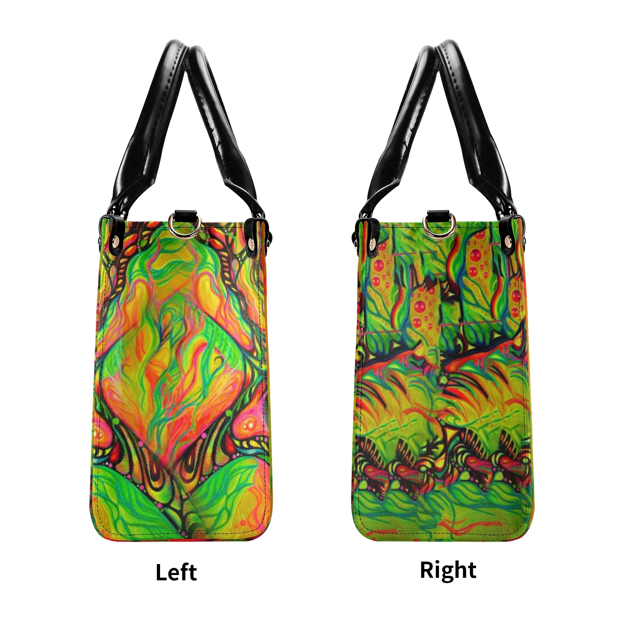 Psychedelic Eye Trippy Hippie Leather Bag Gift for Women _6_ FAWxp