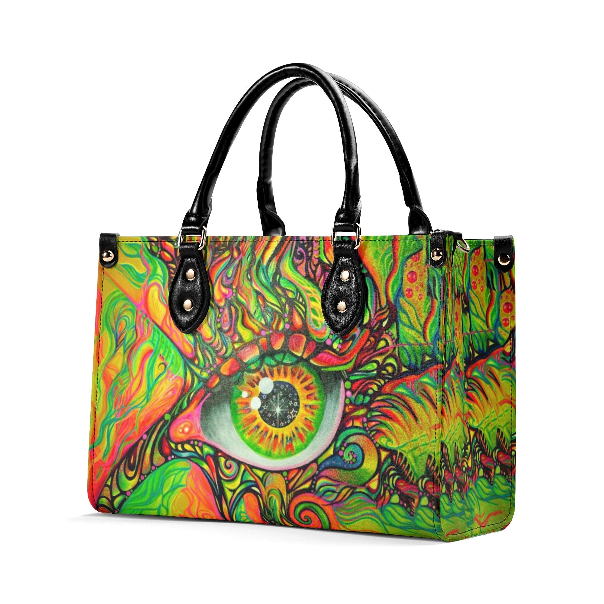 Psychedelic Eye Trippy Hippie Leather Bag Gift for Women _8_ VUVq2