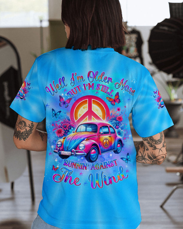 Whisper Words of Wisdom, Let It Be - Inspirational Butterfly and Leaf Design for Women - AOP Shirts