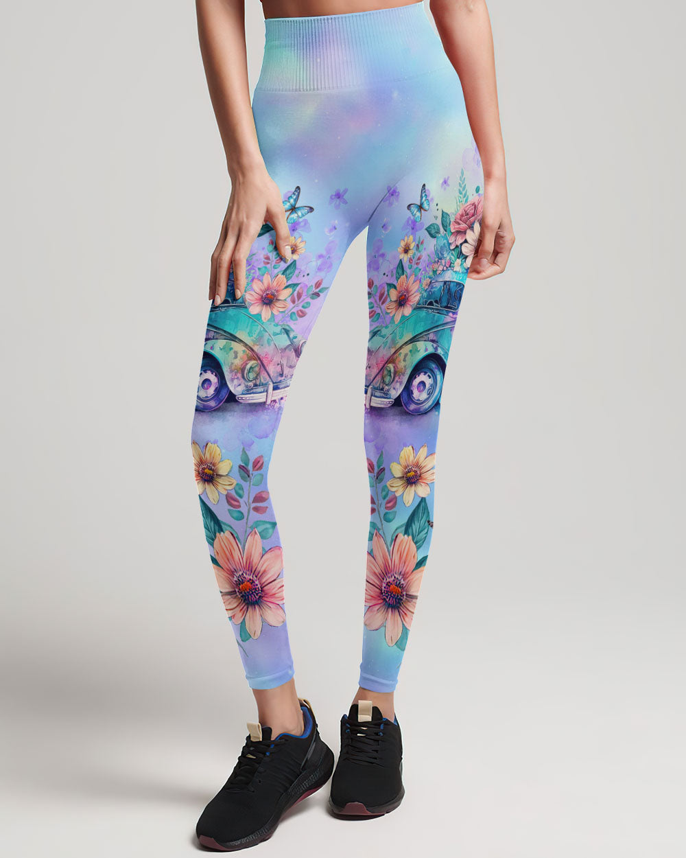 RUNNING AGAINST THE WIND ALL OVER PRINT YHHG0410232_Bottoms_High Waist Leggings_XL 1 pzCDb